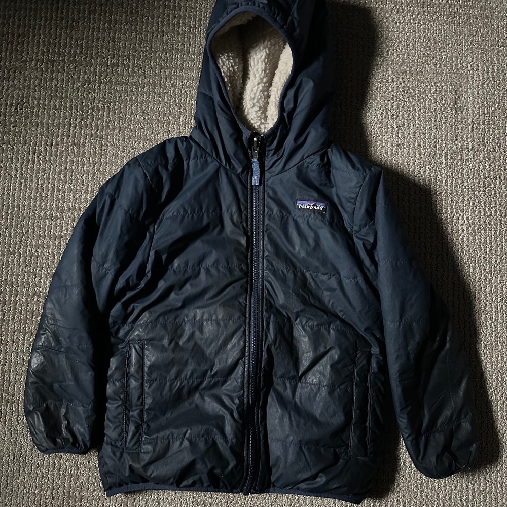 Patagonia reversible down jacket